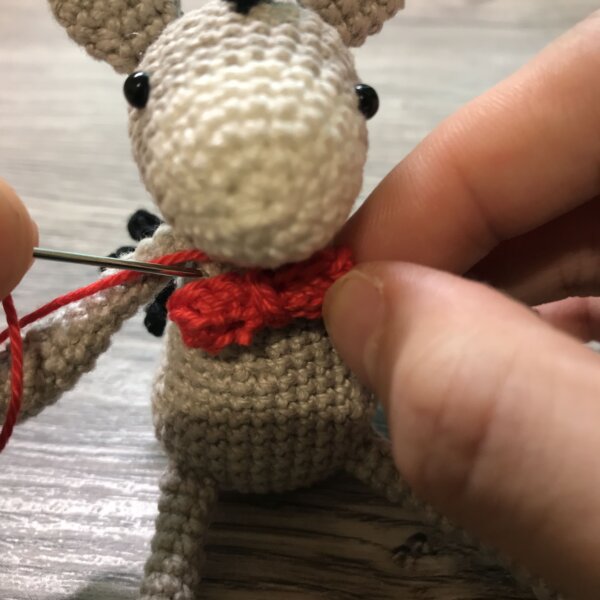 小毛驢4 動物鉤針織圖 初學者織圖 驢子娃娃 卡通玩偶織圖 針織公仔教學